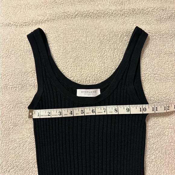 Everlane Black The E2 Ribbed Tank Midi Dress Sleeveless - Picture 8 of 14